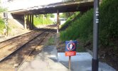 Example from France(Prohibitive sign at platform end